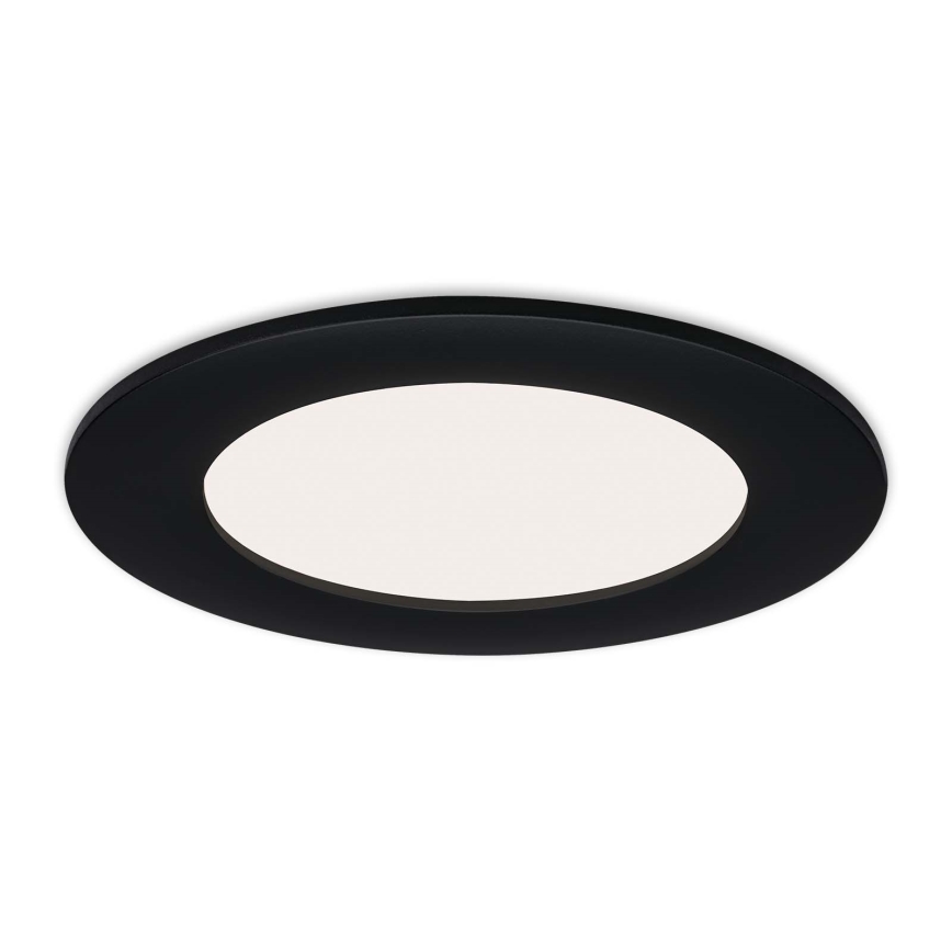 Brilo - KOMPLET 3x LED kupatilsko ugradno svetlo FLAT LED/6W/230V IP44 crno