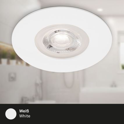 Brilo - KOMPLET 4x LED ugradno plafonsko svetlo za kupatilo LED/4,9W/230V IP44 belo