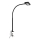 Brilo - LED fleksibilna stona lampa sa stezaljkom TRASNA LED/7,5W/230V crna
