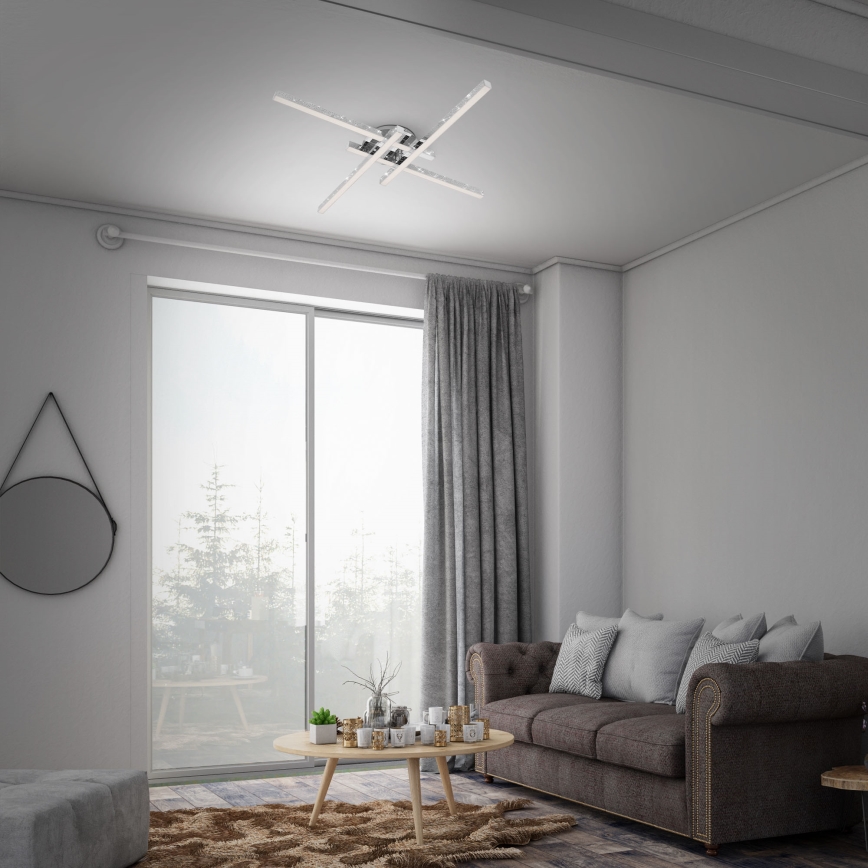 Brilo - LED plafonski luster REY 4xLED/5W/230V sjajni hrom