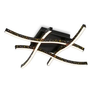 Brilo - LED plafonski luster REY 4xLED/6W/230V crna