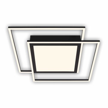 Brilo - LED plafonsko svetlo 2xLED/16W/230V + LED/19W 51,5x51,5 cm 3000K crna