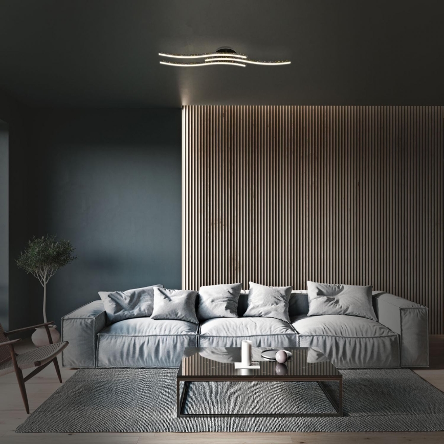 Brilo - LED plafonsko svetlo LED/19W/230V 3000K crno