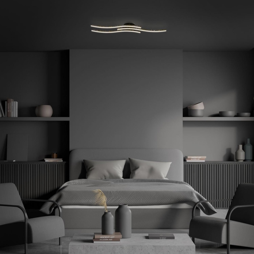 Brilo - LED plafonsko svetlo LED/19W/230V 3000K crno