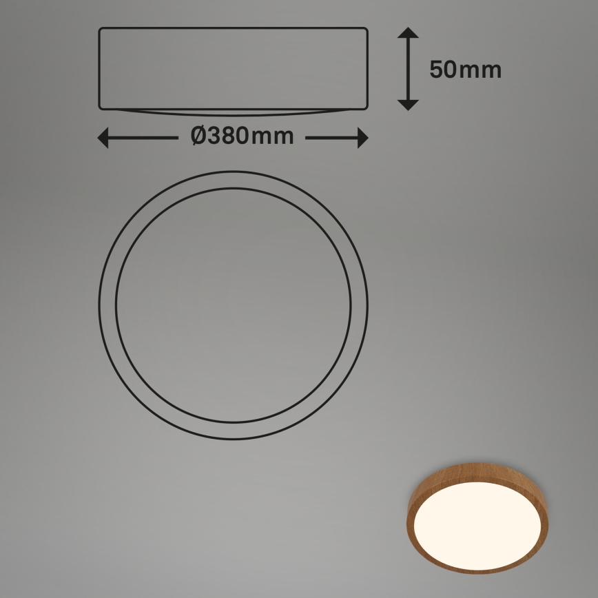 Brilo - LED plafonsko svetlo RUNA LED/24W/230V