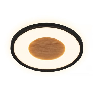 Brilo - LED plafonsko svetlo SUFIT WOOD LED/18W/230V 3000K prečnik 29 cm