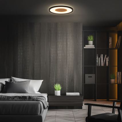 Brilo - LED plafonsko svetlo SUFIT WOOD LED/18W/230V 3000K prečnik 29 cm
