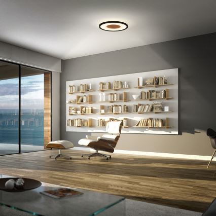 Brilo - LED plafonsko svetlo SUFIT WOOD LED/18W/230V 3000K prečnik 29 cm