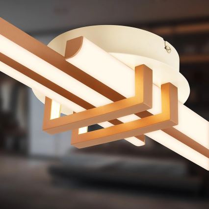 Brilo - LED plafonsko svetlo TINKA LED/21W/230V 3000K bakarna