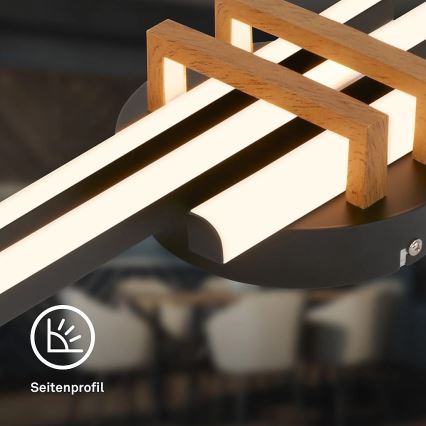 Brilo - LED plafonsko svetlo TINKA LED/21W/230V 3000K crno