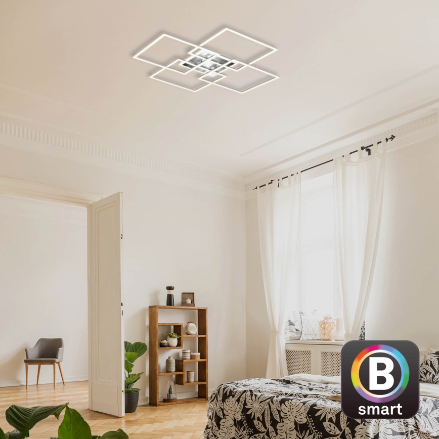 Brilo - LED prigušiva prislonjena plafonska lampa FRAME LED/50W/230V 2700-6500K Wi-Fi Tuya + daljinsko upravljanje