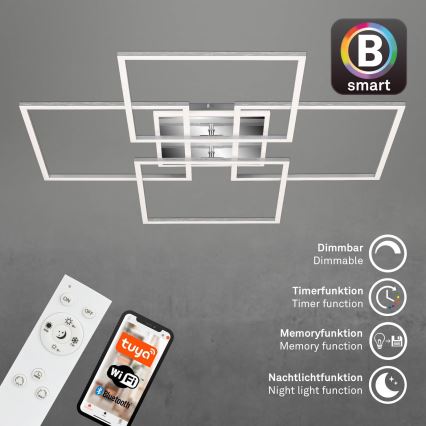 Brilo - LED prigušiva prislonjena plafonska lampa FRAME LED/50W/230V 2700-6500K Wi-Fi Tuya + daljinsko upravljanje