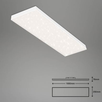 Brilo - LED prigušiva nadgradni panel FRAMELESS LED/28W/230V 3000-6500K Wi-Fi Tuya + daljinski upravljač