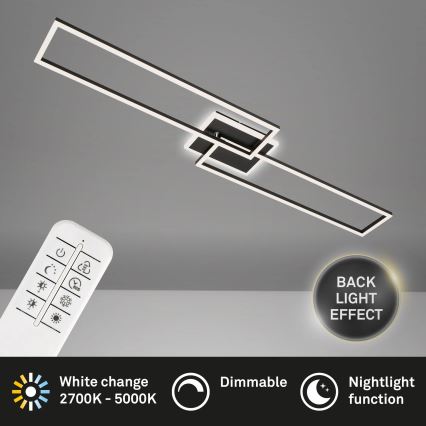 Brilo - LED prigušiva plafonska lampa FRAME 2xLED/20W/230V 2700-6500K + daljinski upravljač