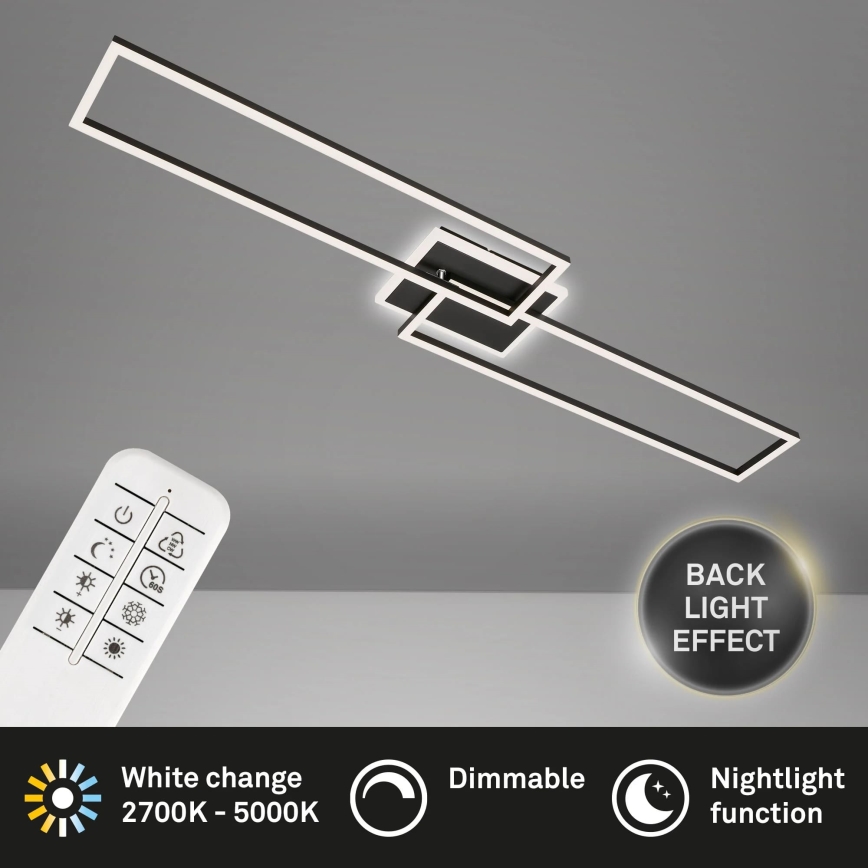 Brilo - LED prigušiva plafonska lampa FRAME 2xLED/20W/230V 2700-6500K + daljinski upravljač