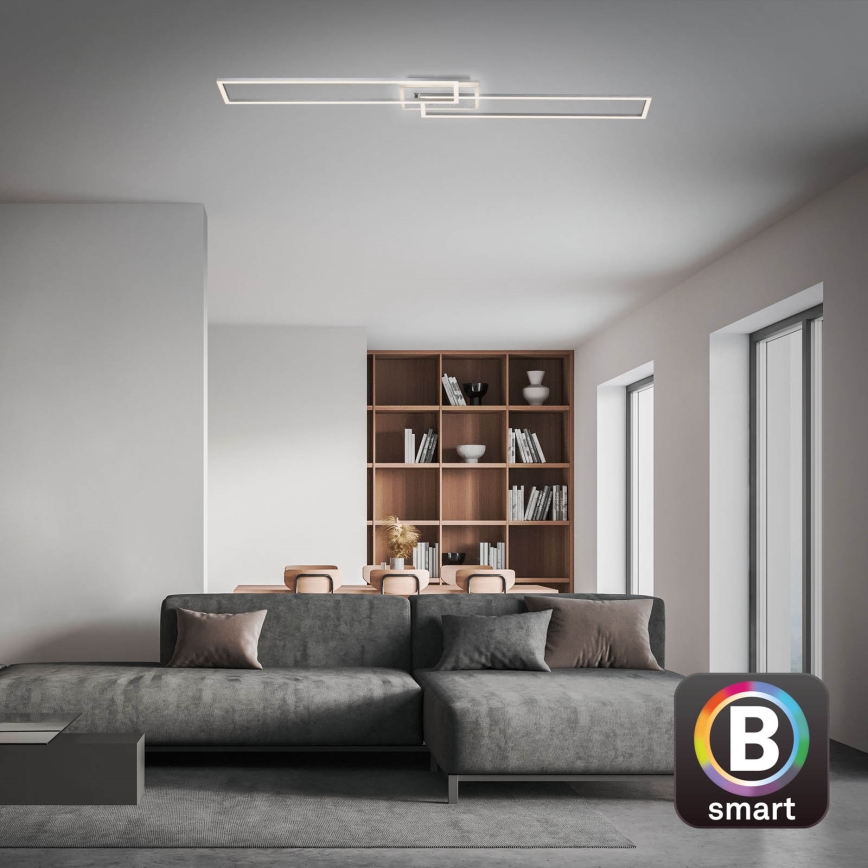 Brilo - LED prigušiva nadgradna plafonska lampa FRAME 2xLED/20W/230V 2700-6500K Wi-Fi Tuya + daljinski upravljač