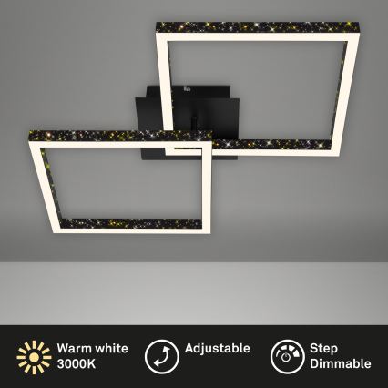 Brilo - LED prigušiva plafonska lampa FRAME 2xLED/9W/230V