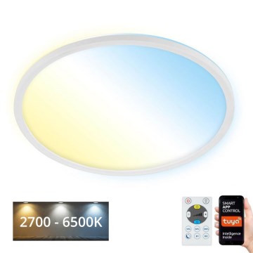 Brilo - LED prigušiva plafonska lampa SLIM LED/22W/230V 2700-6500K Wi-Fi Tuya + daljinski upravljač