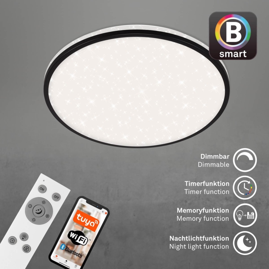 Brilo - LED Prigušiva plafonska svetiljka STARRY SKY LED/42W/230V 3000-6500K Wi-Fi Tuya + daljinski upravljač