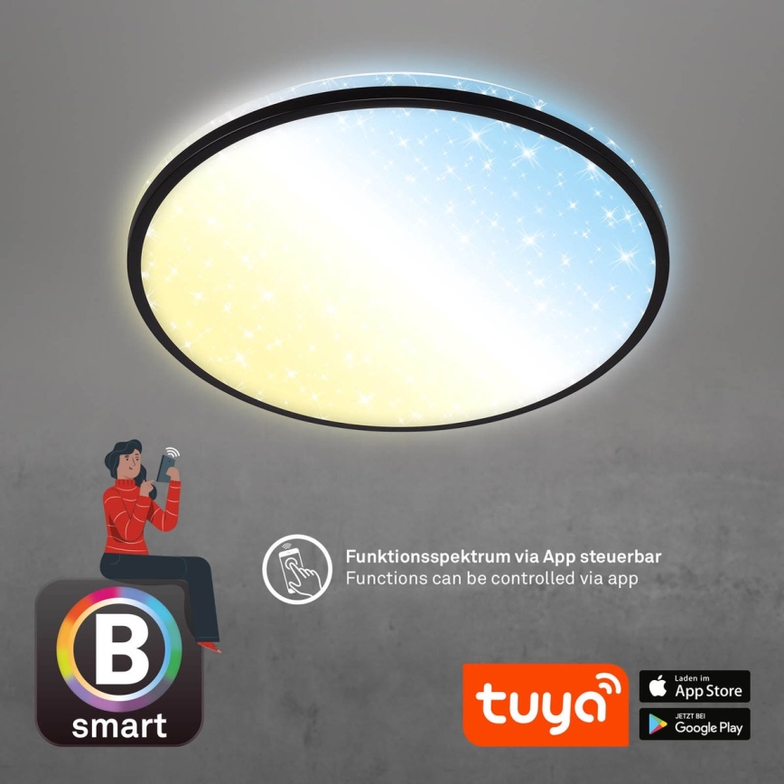 Brilo - LED Prigušiva plafonska svetiljka STARRY SKY LED/42W/230V 3000-6500K Wi-Fi Tuya + daljinski upravljač