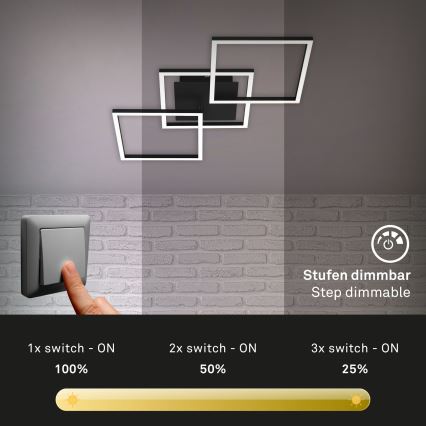 Brilo - LED prigušiva plafonska svetiljka FRAME LED/30W/230V