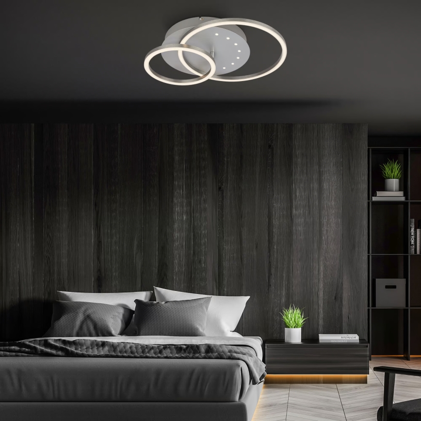 Brilo - LED prigušiva plafonska svetiljka LED/26W/230V 3000K mat hrom