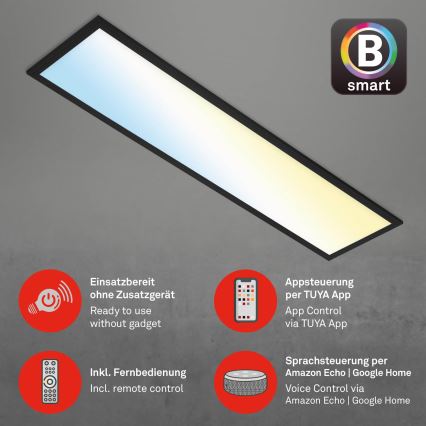Brilo - prigušiva LED plafonska svetiljka PIATTO LED/28W/230V 3000-6500K Wi-Fi Tuya + daljinski upravljač