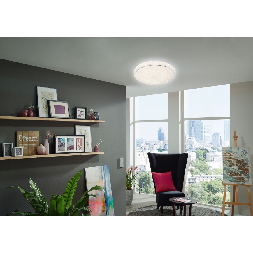 Brilo - LED prigušiva plafonska svetiljka STARRY SKY LED/18W/230V 3000-6500K + daljinski upravljač