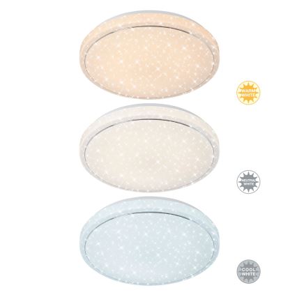 Brilo - LED prigušiva plafonska svetiljka STARRY SKY LED/18W/230V 3000-6500K + daljinski upravljač