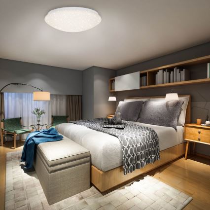 Brilo - LED prigušiva stropna svetiljka STARRY SKY LED/22W/230V 3000-6000K + daljinski upravljač