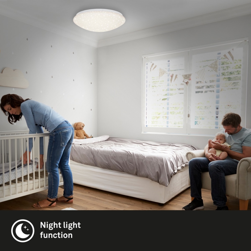 Brilo - LED prigušiva stropna svetiljka STARRY SKY LED/22W/230V 3000-6000K + daljinski upravljač