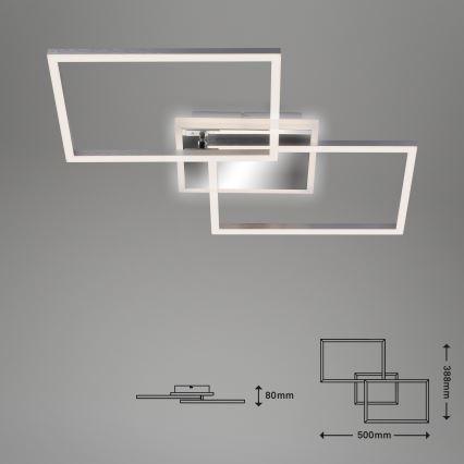 Brilo - LED prigušiva plafonska lampa FRAME 2xLED/20W/230V 2700-6500K + daljinski upravljač