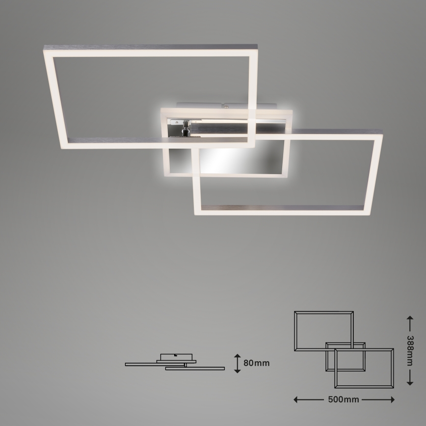 Brilo - LED prigušiva plafonska lampa FRAME 2xLED/20W/230V 2700-6500K + daljinski upravljač