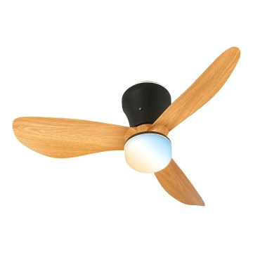 Brilo - LED prigušiva plafonski ventilator LUFITO LED/15W/230V 3000/4000/6000K bež + daljinsko upravljanje