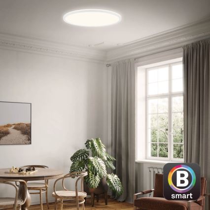 Brilo - LED prigušiva plafonska lampa SLIM LED/22W/230V 2700-6500K Wi-Fi Tuya + daljinski upravljač