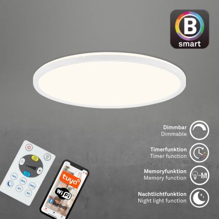 Brilo - LED prigušiva plafonska lampa SLIM LED/22W/230V 2700-6500K Wi-Fi Tuya + daljinski upravljač