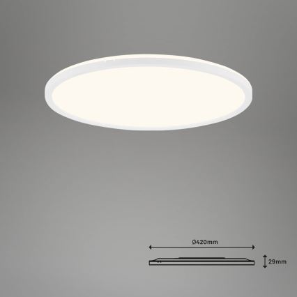 Brilo - LED prigušiva plafonska lampa SLIM LED/22W/230V 2700-6500K Wi-Fi Tuya + daljinski upravljač