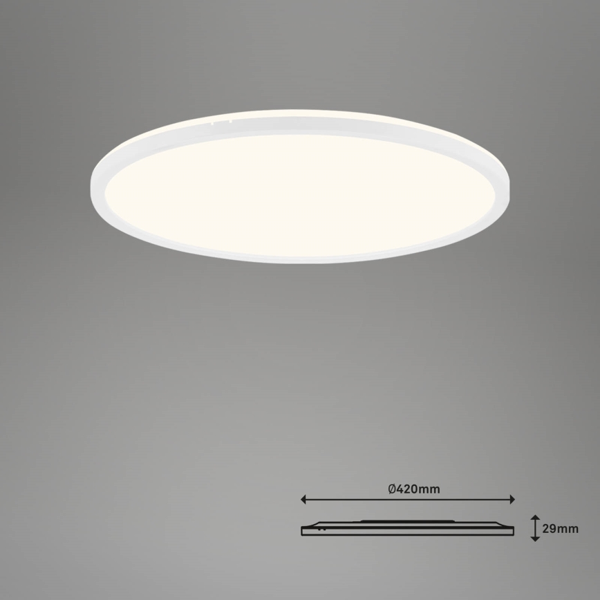 Brilo - LED prigušiva plafonska lampa SLIM LED/22W/230V 2700-6500K Wi-Fi Tuya + daljinski upravljač