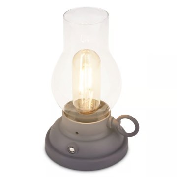 Brilo - LED prigušiva spoljna punjiva stona lampa KANEA LED/1,5W/5V IP44 1200 mAh antracit