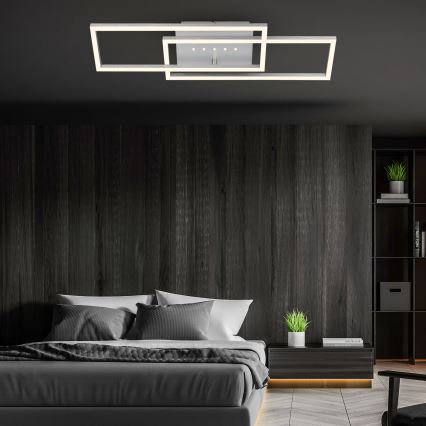 Brilo - LED prigušiva stropna svetiljka LED/30W/230V 3000K matni hrom