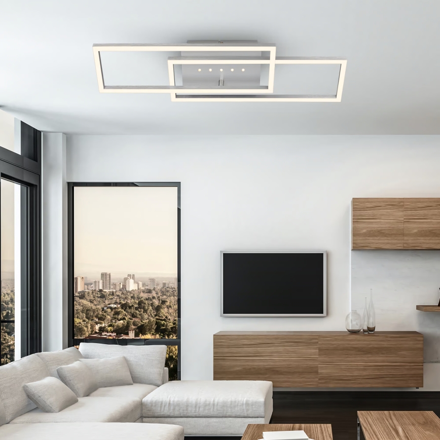 Brilo - LED prigušiva stropna svetiljka LED/30W/230V 3000K matni hrom