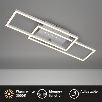 Brilo - LED prigušiva stropna svetiljka LED/30W/230V 3000K matni hrom