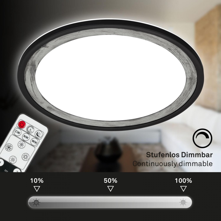 Brilo - LED prigušiva plafonska lampa SLIM LED/22W/230V 2700-6500K + daljinski upravljač