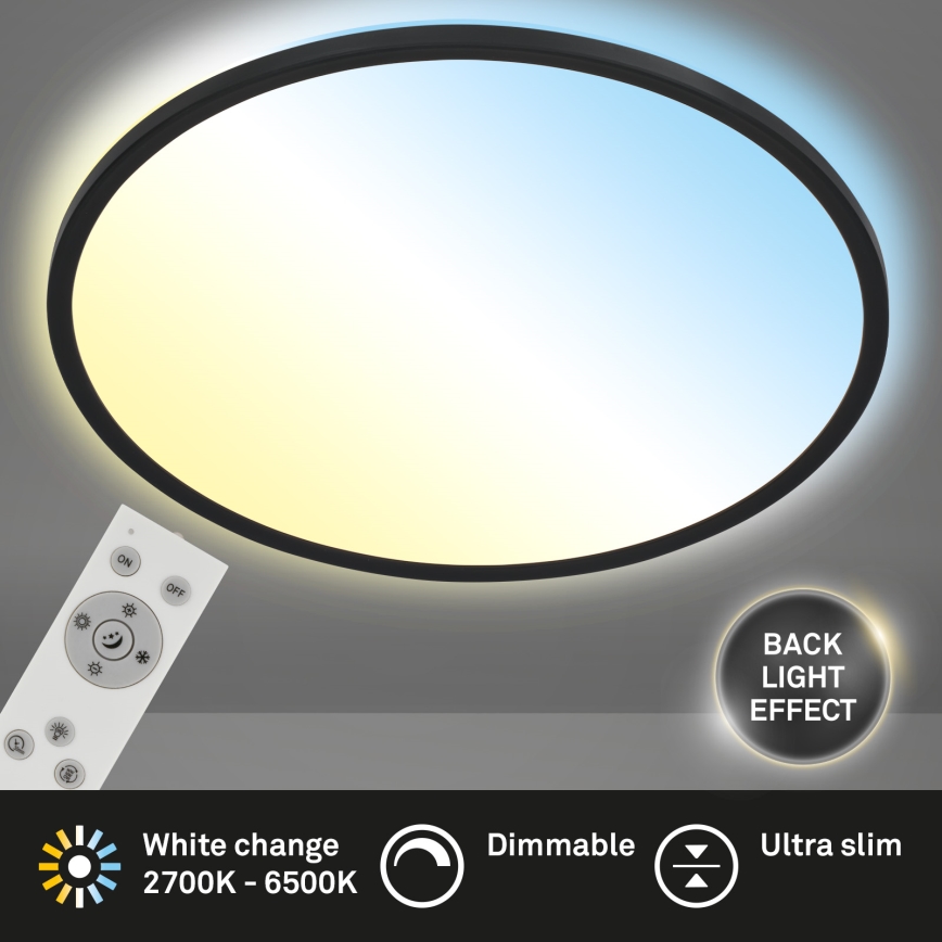 Brilo - LED prigušiva stropna svetiljka SLIM LED/31W/230V 2700-6500K + daljinski upravljač