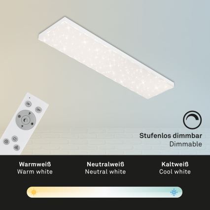 Brilo - LED prigušiva plafonska svetiljka STARRY SKY LED/24W/230V 3000-6500K + daljinski upravljač