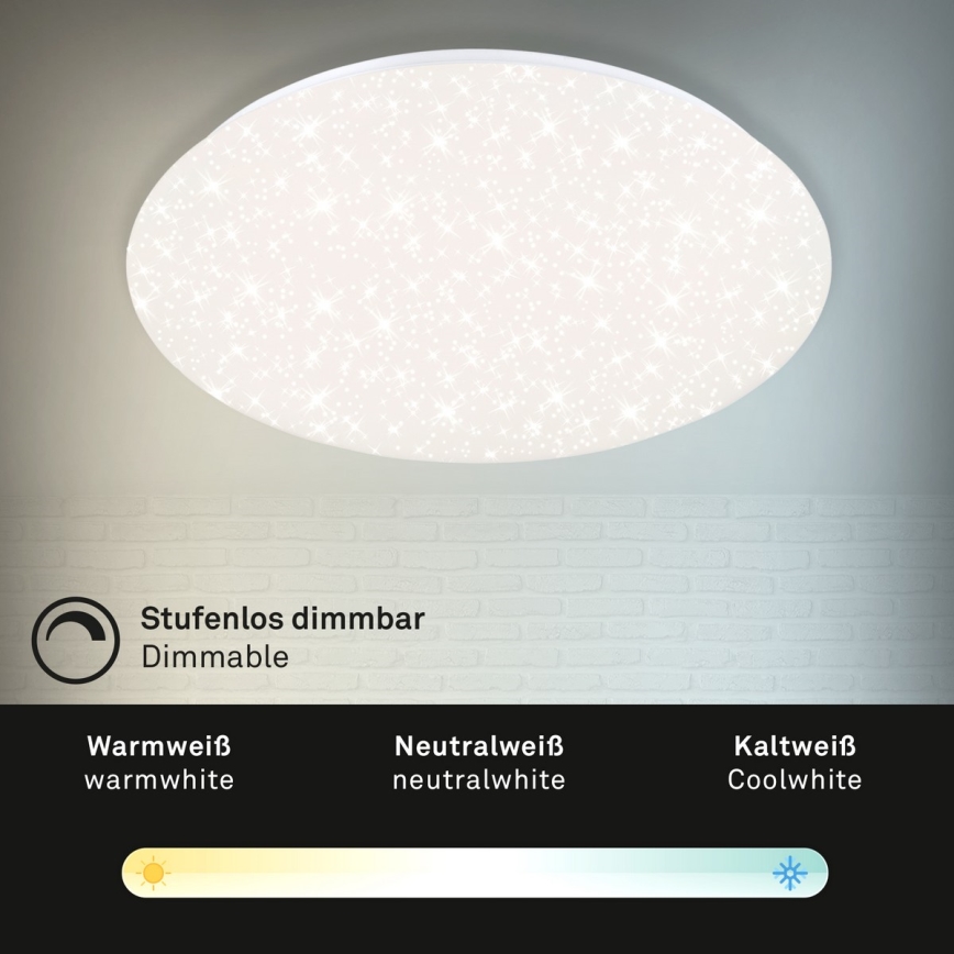 Brilo - LED prigušiva stropna svetiljka STARRY SKY LED/40W/230V 3000-6000K + daljinsko upravljanje