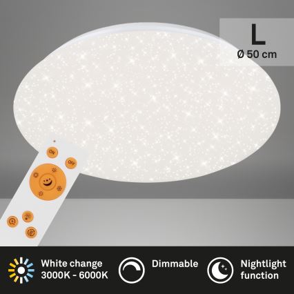 Brilo - LED prigušiva stropna svetiljka STARRY SKY LED/40W/230V 3000-6000K + daljinsko upravljanje