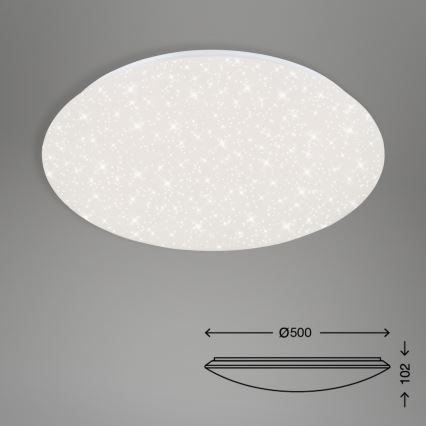 Brilo - LED prigušiva stropna svetiljka STARRY SKY LED/40W/230V 3000-6000K + daljinsko upravljanje