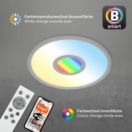Brilo - LED RGB prigušiva stropno svetlo CENTRO LED/24W/230V 2700-6500K Wi-Fi Tuya + daljinski upravljač