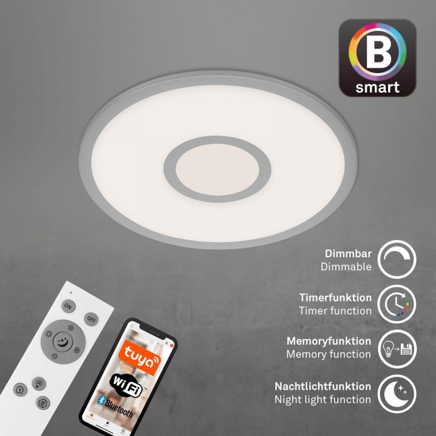 Brilo - LED RGB prigušiva stropno svetlo CENTRO LED/24W/230V 2700-6500K Wi-Fi Tuya + daljinski upravljač